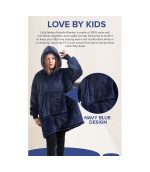 Hoodie Blanket Navy Blue - Image 5
