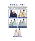 Hoodie Blanket Navy Blue - Image 8