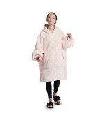 Hoodie Blanket Pink with speckles