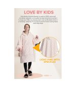 Hoodie Blanket Pink with speckles - Image 5