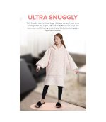 Hoodie Blanket Pink with speckles - Image 7