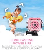 Waterproof Kids Action Camera - Pink - Image 7