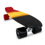 Mini Cruiser Skateboard - Black/Yellow/Red