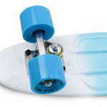Mini Cruiser Skateboard - White/Blue - Image 4