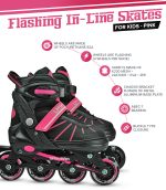 Roller Blades In-Line Skate Pink – Medium (9 – 13 yo) - Image 5