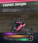 Roller Blades In-Line Skate Pink – Medium (9 – 13 yo) - Image 10