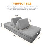 Play Couch Set – Dark Grey - Image 4