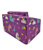 Flip-out Sofa Bed Purple Unicorn - Image 4