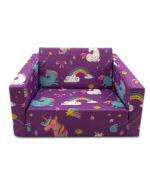 Flip-out Sofa Bed Purple Unicorn