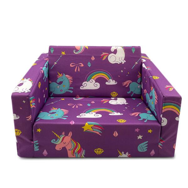 Flip-out Sofa Bed Purple Unicorn