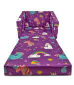 Flip-out Sofa Bed Purple Unicorn - Image 2
