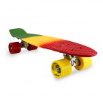 Mini Cruiser Skateboard - Red/Yellow/Green