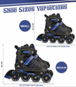 Roller Blades In-Line Skate Blue – Small (6 – 8 yo) - Image 6