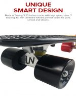 Mini Cruiser Skateboard - Black/Yellow/Red - Image 10