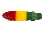 Mini Cruiser Skateboard - Red/Yellow/Green - Image 3