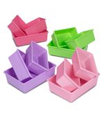 Toy Storage Organiser with Bins (Pink, Green and Purple) - Image 10