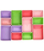Toy Storage Organiser with Bins (Pink, Green and Purple) - Image 9