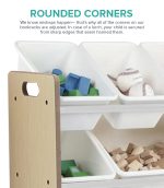 Toy Storage Maple with White Bins - Image 7