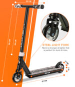 Stunt Scooter for 4 to 8 years old - Black - Image 7