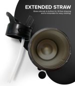 Kids Insulated Tumbler Drink Bottle - Black - Image 6