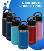 Kids Insulated Tumbler Drink Bottle - Light Blue - Image 11