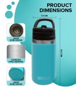 Kids Insulated Tumbler Drink Bottle - Green - Image 10