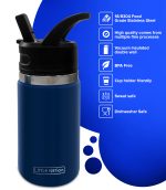 Kids Insulated Tumbler Drink Bottle - Dark Blue - Image 7