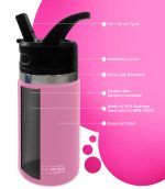 Kids Insulated Tumbler Drink Bottle - Light Pink - Image 5