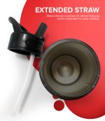 Kids Insulated Tumbler Drink Bottle - Red - Image 6