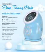 Sleep Training Clock Dino Blue - Image 8