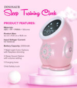 Dino Sleep Training Clock Pink - Image 8