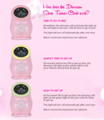 Dino Sleep Training Clock Pink - Image 3