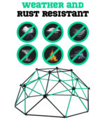 Metal Climbing dome 6 feet (Aqua Green & Black) - Image 5