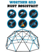 Metal Climbing Dome 10 feet (Aqua Blue & Black) - Image 5