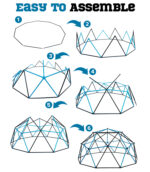 Metal Climbing Dome 10 feet (Aqua Blue & Black) - Image 6