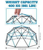 Metal Climbing Dome 10 feet (Aqua Blue & Black) - Image 4