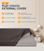 Play Couch External Cover (Dark Grey) - Image 6