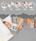 Sensory Compression Blanket Double Size (Grey) - Image 5