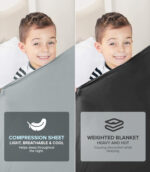 Sensory Compression Blanket Double Size (Grey) - Image 6