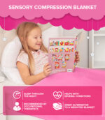 Sensory Compression Blanket Double Size (Pink) - Image 3