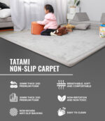 Tatami Rug Soft Touch Mat - Light Grey - Image 4