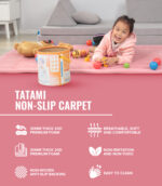 Tatami Rug Soft Touch Mat - Pink - Image 4