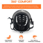 Black & Orange stripe Helmet - Image 7