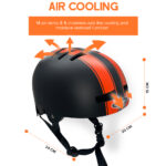 Black & Orange stripe Helmet - Image 8