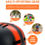 Black & Orange stripe Helmet - Image 9