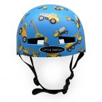 Blue with Yellow Trucks Helmet - Image 3