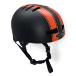 Black & Orange stripe Helmet