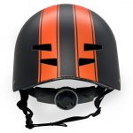 Black & Orange stripe Helmet - Image 4