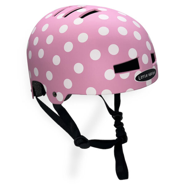 Pink Polka Dots Helmet
