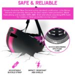 Black & Pink Stripe Helmet - Image 11